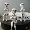 Enfeites de Resina Alienígena Transfronteiriços Decoração de Estátua de Jardim Artesanato UFO Decoração de Gnomo Externo Amazon