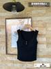 Camisola de Moda con Diseño de Copa Fija con Botones para Mujer, Top Delgado de Hilo de Deseo Puro, Ropa Interior de Belleza para Uso Interior y Exterior