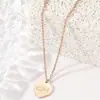 Colar Transfronteiriço Europeu e Americano de Aço Inoxidável, Corrente Clavicular, Colar Coração de Aço Titânio da Moda, Joias de Nicho de Luxo Leve para Mulheres com um Toque de Alta Qualidade