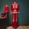 Casal Xiuhe roupas de luxo 2022 nova indústria pesada Noiva casamento fênix coroa Xiaxiao retro Han roupas estilo chinês fora da corte roupas