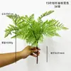 Plástico color nieve planta pegamento suave simulación Hierba persa Adiantum planta verde decoración hoja de helecho planta pared planta verde en maceta