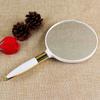 Espejo de Madera Portátil, Suministros para Tatuajes y Bordado, Espejo Redondo de Mano Estilo Europeo para Salón de Belleza, Espejo de Maquillaje, Espejo con Mango