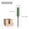 Juego de 6 Piezas de Cuchillos Rectos Verdes con Hojas Simples y Dobles, Cuchillas para Máquina Recortadora, Cuchillas para Ranurar, Brocas para Fresadora de Grabado y Herramientas