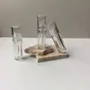Tubo Transparente para Brillo de Labios Botella Vacía Botella Rellenable para Brillo de Labios con Cabezal de Pincel Material de Empaque Cosmético Cilíndrico Portátil Paquete de Muestra de Prueba