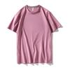 Camiseta Oversized de Manga Curta com Gola Redonda e Estampa para Casais, Tecido Ice Silk (Seda de Gelo), Estilo Coreano, Solta e Moderna, Algodão Ice Porcelain, Transfronteiriça