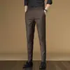 Pantalones Casuales Cortos para Hombre Primavera y Otoño Ajustados Pantalones de Hombre 2008 Versátil