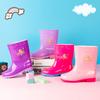 Botas de Lluvia de Moda Transfronterizas para Bebé Fabricante Mayorista Zapatos de Agua Personalizados para Niños Zapatos de Agua Ligeros de Caña Baja Dibujos Animados Lindos Botas de Lluvia