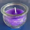 Lámpara de Fuego Li Púrpura de Nueve Lámparas Púrpura Qi Viene del Este Loto que Atrae la Riqueza Lámpara de Vela de Vidrio Lámpara de Ghee Vela para el Hogar Para Ofrenda a Buda Lámpara Eterna