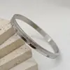 Pulsera Transfronteriza de Acero de Titanio Europea y Americana, Moderna y Personalizada, con Letras Incrustadas de Diamantes, Pulsera que No se Desvanece, Joyería Incrustada de Diamantes, Pulsera de Acero Inoxidable
