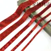 Fita de Veludo Larga de 25mm Fita Flocada de Lado Único para Decoração de Clavícula DIY Acessórios de Cabelo Material Retrô 4,5 Metros de Comprimento Um Pacote