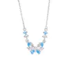Collar de mariposa de ensueño de plata pura 999 para mujer, nueva cadena elegante para la clavícula estilo coreano, gargantilla con colgante de diseño nicho