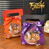 Decoración de Pastel de Halloween 2025 Mousse Bola de Abrazo Caja de Embalaje Portátil Cinta Ojo Perlas de Azúcar Inserto para Galleta