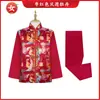 Conjunto de duas peças para homens e mulheres, Traje Tang, Estilo Dragão e Fênix, Macacão e calça de cobertura, Para idosos, Para afastar o azar, Artigos funerários, Venda direta do fabricante