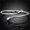 Ebay Comercio Exterior Europeo y Americano Joyería Exportación Accesorios Moda Joyería de Plata Pulsera de Plata de Ley Abierta Decoración de Joyería de Mano Creativa Gota de Agua