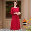 Vestido Largo Elegante de Gama Alta para Mujer 2026 Primavera Otoño Nuevo Estilo con Abrigo Madre de la Novia del Novio Banquete de Bodas Vestido Formal Falda