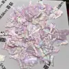 Celebridade da Internet Assimetrica Colorida Pedaços de Concha Joias para Nail Art Nova Ultra-Fina Aurora Baía de Bohai Pequena Caixa Quadrada Pedaços de Concha