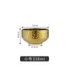 Tazón de Arroz de Acero Inoxidable 304 Grano Diamante Transfronterizo Tazón de Sopa Ramen Estilo Coreano Arroz Mixto Fideos Fríos Encurtidos Dorados Ensaladera