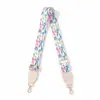 Nova Bolsa Feminina com Alça Larga, Alça Ajustável de Tecido Floral Colorido, Bolsa Transversal Leve com Extensão de Alça de Ombro