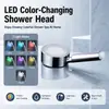Alcachofa de ducha de mano luminosa con colores cambiantes y coloridos, no requiere pilas, funciona con agua, suministrada por el fabricante