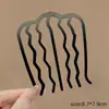 Pente de Cabelo com Pérolas Grampo de Cabelo 2025 Novo Modelo Ferramenta de Fixação de Cabelo de Quatro Dentes Pente de Inserção de Cabelo Grampo de Cabelo em Forma de U Grampo de Cabelo Acessório de Cabelo