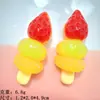 Lindos Accesorios de Resina Cadena de Frutas Accesorios para Manualidades Pasador Adorno para el Cabello Bolsa Sorpresa Hebilla para Zapatos Llavero para Taza de Agua Colgante Pequeño