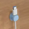 Organizador de Cables de Escritorio, Organizador de Cables Giratorio para Cables de Datos Debajo del Escritorio, Gestión de Cables, Soporte Pinza para Cable de Carga de Teléfono Móvil