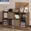 Gabinete de celosía partition de mesita de noche semi-cerrado gabinete de almacenamiento de dormitorio estante de almacenamiento de estantería de mesita de noche almacenamiento de extremo de cama de piso ocho compartimentos