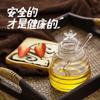 Tarro de Miel Transparente Creativo Gran Capacidad Almacenamiento Diario de Miel para el Hogar Tarro de Miel de Vidrio Borosilicato con Varilla para Remover