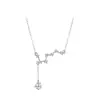 Collar Siete Estrellas Osa Mayor para Mujer Todo Fósforo Lujo Ligero Simple Diseño de Nicho Borla Exquisita Cadena para Clavícula Stock Venta al por Mayor