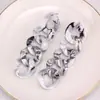 Brincos da Moda Europeus e Americanos Personalizados, Brincos de Acrílico para Mulheres, Pingentes de Orelha Redondos, Moda Personalizada, Estilo de Celebridade da Internet Tiktok, Acessórios da Moda para Mulheres