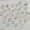 12mm Transparente Dos Tonos Pintura al Óleo Rosa Camelia Con Cuentas Cadena para Teléfono Móvil Pulsera Accesorios para Joyería DIY Venta al por Mayor