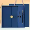 Caja de Regalo con Cuaderno A5 Set Personalizado de Gama Alta Bloc de Notas de Oficina para Negocios Libro de Registro para Reuniones de Oficina Se Puede Imprimir con Logo