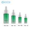 Venta al por mayor de botellas nuevas de 5ml/10ml/15ml/30ml de hombro plano transparentes para aceite esencial de esencia, muestras cosméticas embotelladas