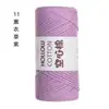 Hilo de Algodón Hueco de 2 mm para Bolsas de Ganchillo DIY Bolsa Tejida a Mano Sombrero Hilo Redondo Tipo Perla Lana