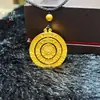 Colgante Jindian Estilo Mismo Fa Sha Antiguo Jinfu ante tus ojos Carácter Fu Clásico Accesorio Giratorio DIY Collar