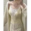 Camisola de renda francesa para primavera e verão para mulheres, blusa íntima de renda pura desire slim fit