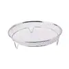 Rejilla para cocinar al vapor y rejilla para asar de acero inoxidable para uso en la cocina, soporte multifuncional con patas para freidora de aire, para escurrir y controlar el aceite