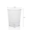 Em estoque Copo Descartável Transparente para Mousse Copo para Pudim de Farelo de Madeira Plástico Espessado Criativo Mesa de Sobremesa Copo para Gelatina Copo para Sobremesa