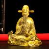 Figura de Bronce del Rey de la Medicina Sun Siyao, Estatua del Rey de la Medicina Divina, Artesanías de Escritorio para Sala de Estar y Oficina, Sun Zhen