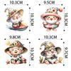 Decoración para fiesta hawaiana de verano con temática de gnomos, colgante con etiqueta colgante, arreglo para fiesta tropical junto al mar, adornos colgantes de gnomos