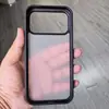 Funda para Teléfono Móvil Apple 17Promax Negra Mate con Tacto de Piel Dos en Uno 16Pro Carcasa Dura Funda Protectora Iphone15