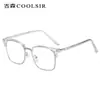 Nuevas y Modernas Monturas Cuadradas para Gafas para Hombre, Gafas sin Graduación con Filtro de Luz Azul, Se Pueden Personalizar con Lentes Graduados