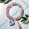 Pulseira Princesa Fofa Cor de Doce para Melhores Amigas, Pulseiras de Contas para Crianças, Doce e Sofisticada, Bijuterias Versáteis para Barracas
