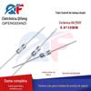 Tubo de fusível cerâmico com chumbo 3,6x 10mm 8A/250V tampas duplas tubo de fusível de corrente de fio de proteção ambiental