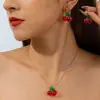 Joyería Europea y Americana, Collar de Cerezas de Perlas de Imitación de Lujo Ligero, Collar Multicapa Versátil de Gama Alta, Venta al por Mayor para Comercio Exterior