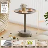 Mesa Auxiliar de Sofá, Mesita de Noche, Sala de Estar, Mesa Redonda Pequeña para el Hogar, Gabinete Lateral, Mesita de Noche Creativa Simple de Celebridad de Internet, Mesa de Café para Balcón