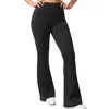Pantalones de Fitness Elásticos Populares Transfronterizos Europeos y Americanos de Cintura Alta Adelgazantes Levanta Glúteos para Mujer, Pantalones de Yoga de Corte Ajustado con Bolsillos, Pantalones Deportivos Versátiles