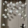 Cortina de puerta de nube adornos lindos para niños creativa Yugui perro cortina divisoria niña melodía habitación de niña cortina de puerta de habitación