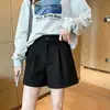Ropa de Mujer de Temperamento de Venta Caliente Pantalones de Lana Cortos Otoño Invierno Primavera Para Personas Bajas de Cintura Alta Corte A Casual Pierna Ancha Bootcut