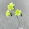 Flores Artificiais para Casamento, Rosas Flip-Flap de 3 Cabeças, Arranjo de Flores de Rosa para Salão de Casamento, Arranjo Floral de Fundo, Decoração Floral para Restaurante, Flores Falsas